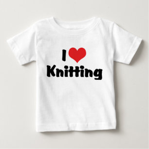 Camiseta De Bebé Amo el tejido del corazón