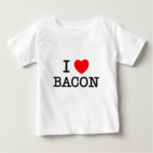 Camiseta De Bebé Amo el TOCINO (la comida)