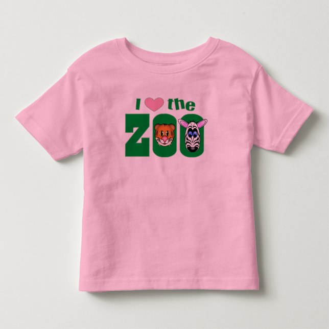 Camiseta De Bebé Amo el ZOO (Anverso)