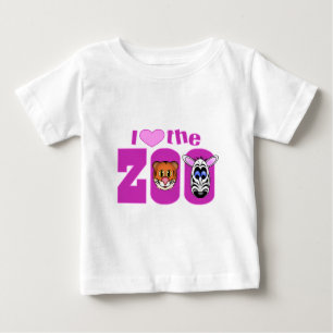 Camiseta De Bebé Amo el zoológico