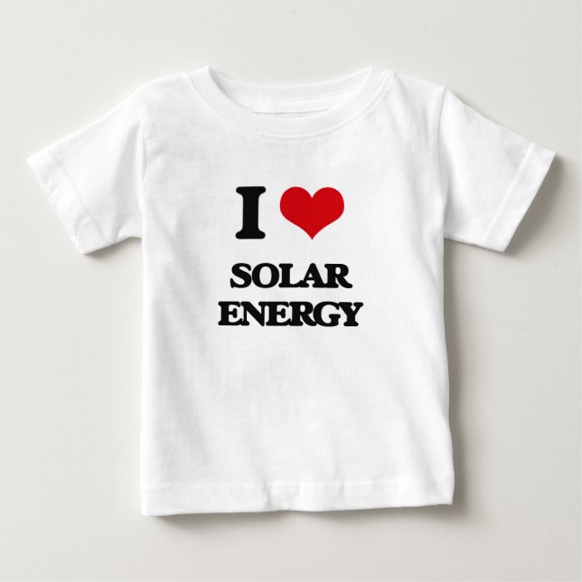 Camiseta De Bebé Amo energía solar (Anverso)