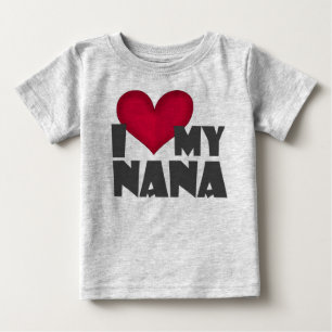 Camiseta De Bebé "Amo enredadera infantil de mi Nana"