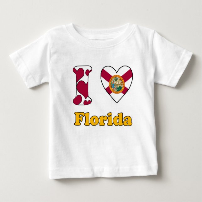 Camiseta De Bebé Amo Florida (Anverso)