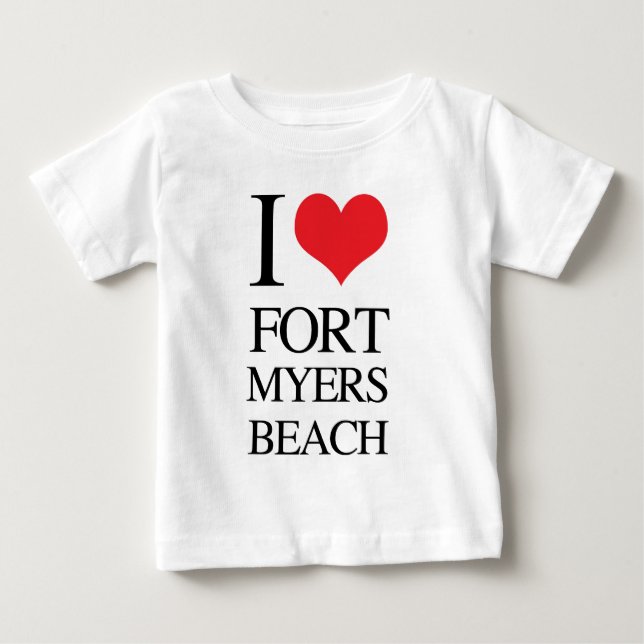Camiseta De Bebé Amo Fort Myers Beach (Anverso)