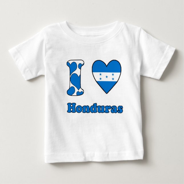 Camiseta De Bebé Amo Honduras (Anverso)