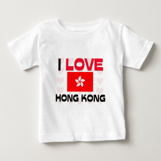 Camiseta De Bebé Amo Hong Kong (Anverso)