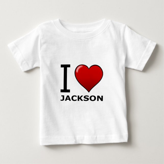 CAMISETA DE BEBÉ AMO JACKSON, MS - MISSISSIPPI (Anverso)