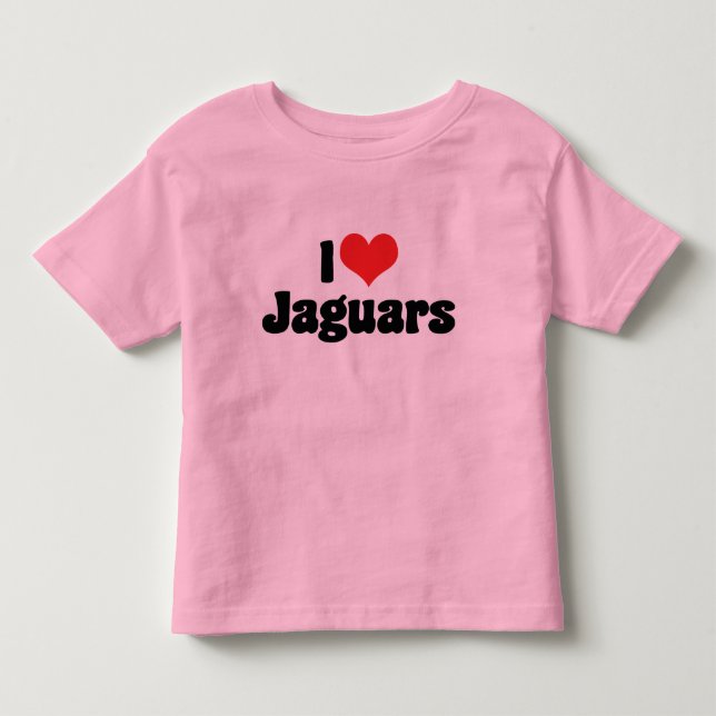Camiseta De Bebé Amo Jaguars de Corazón (Anverso)