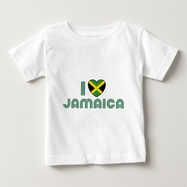 Camiseta De Bebé Amo Jamaica (Anverso)