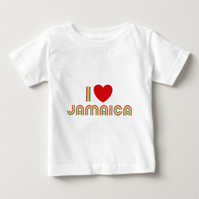 Camiseta De Bebé Amo Jamaica (Anverso)