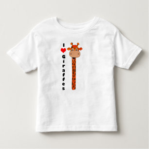 Camiseta De Bebé Amo jirafas