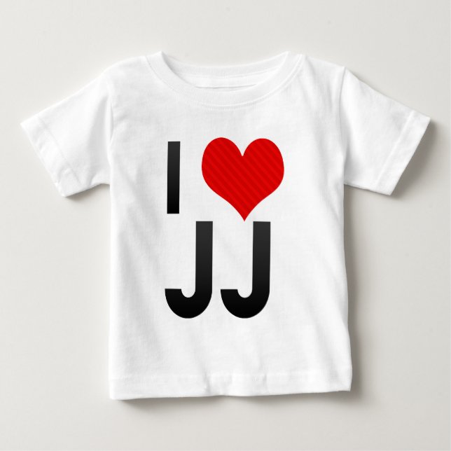Camiseta De Bebé Amo JJ (Anverso)