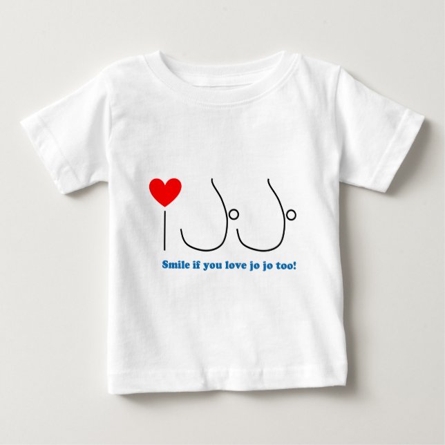 Camiseta De Bebé Amo JoJo (Anverso)
