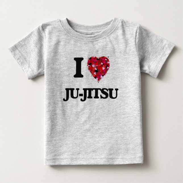 Camiseta De Bebé Amo Ju-Jitsu (Anverso)