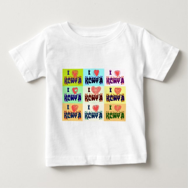 Camiseta De Bebé Amo Kenia.png (Anverso)