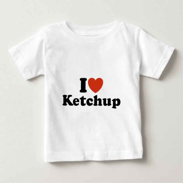 Camiseta De Bebé Amo Ketchup (Anverso)