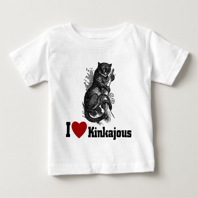 Camiseta De Bebé Amo Kinkajous (Anverso)