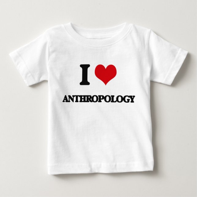 Camiseta De Bebé Amo la antropología (Anverso)