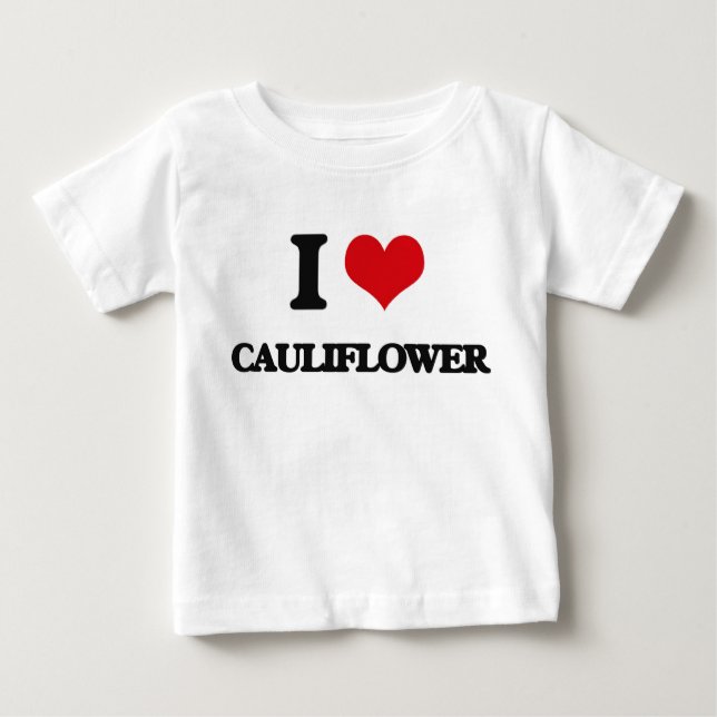 Camiseta De Bebé Amo la coliflor (Anverso)