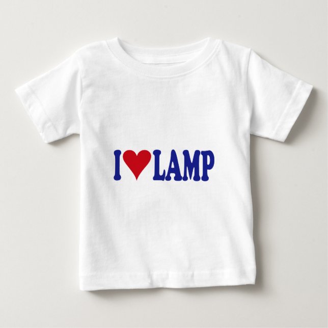 Camiseta De Bebé Amo la lámpara (Anverso)