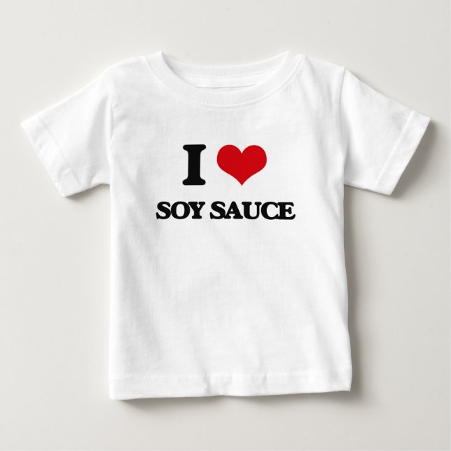 Camiseta De Bebé Amo la salsa de soja (Anverso)