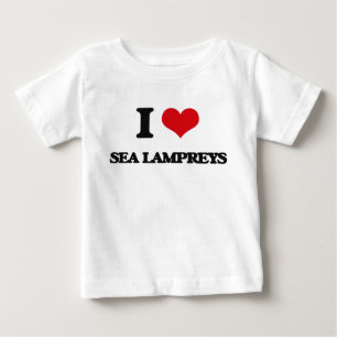 Camiseta De Bebé Amo lampreas de mar