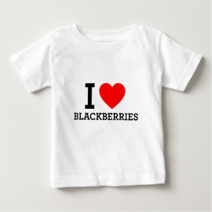 Camiseta De Bebé Amo las Blackberries