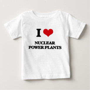 Camiseta De Bebé Amo las centrales nuclear