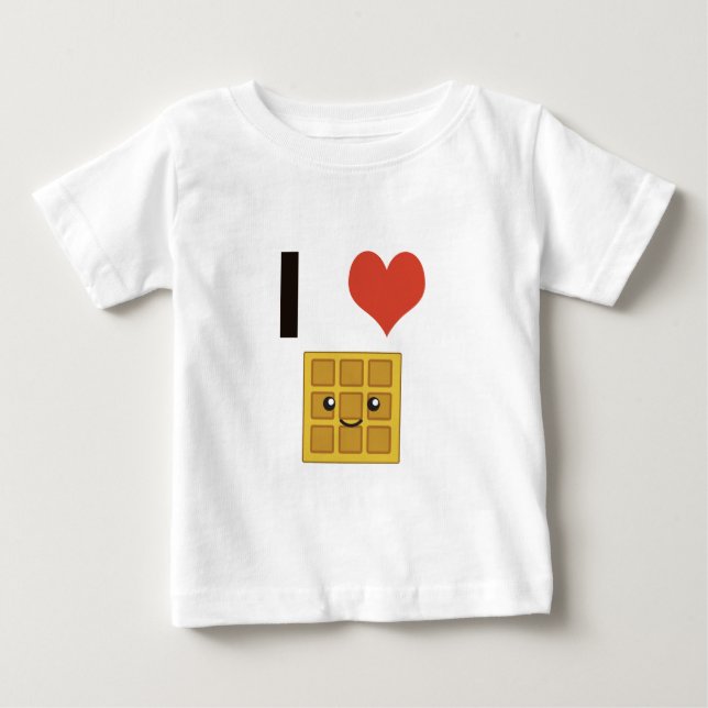 Camiseta De Bebé Amo las galletas (Anverso)