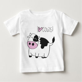 Camiseta De Bebé Amo las vacas del amor del cowsI - vaca divertida