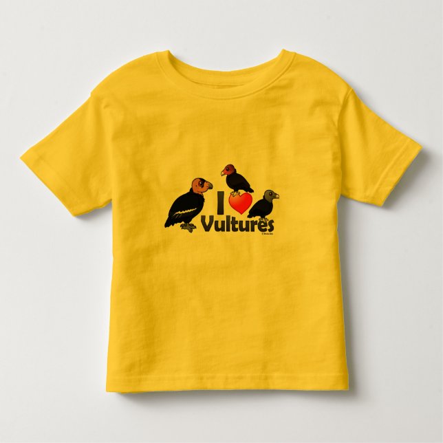 Camiseta De Bebé Amo los buitres (Norteamérica) (Anverso)