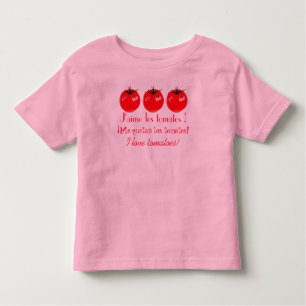 Camiseta De Bebé ¡Amo los tomates!