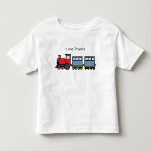 Camiseta De Bebé Amo los trenes