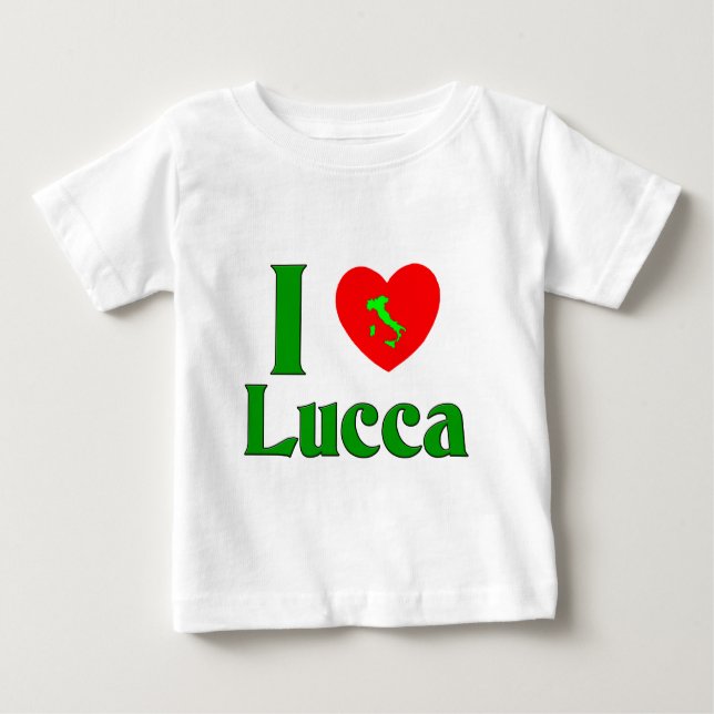 Camiseta De Bebé Amo Lucca Italia (Anverso)