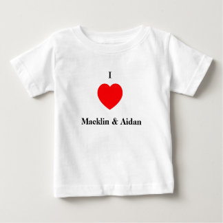 Camiseta De Bebé Amo Macklin y a Aidan