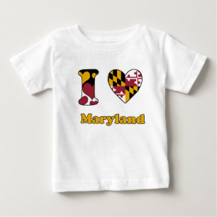 Camiseta De Bebé Amo Maryland