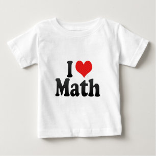 Camiseta De Bebé Amo matemáticas