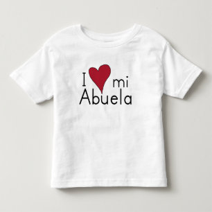Camiseta De Bebé Amo mi abuela