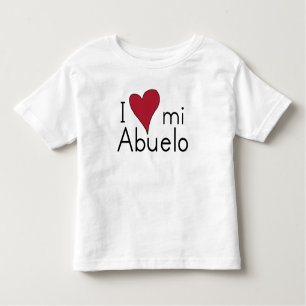 Camiseta De Bebé Amo mi Abuelo