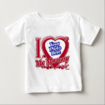 Camiseta De Bebé Amo mi corazón rojo mami - foto<br><div class="desc">Amo mi corazón rojo mami - foto</div>