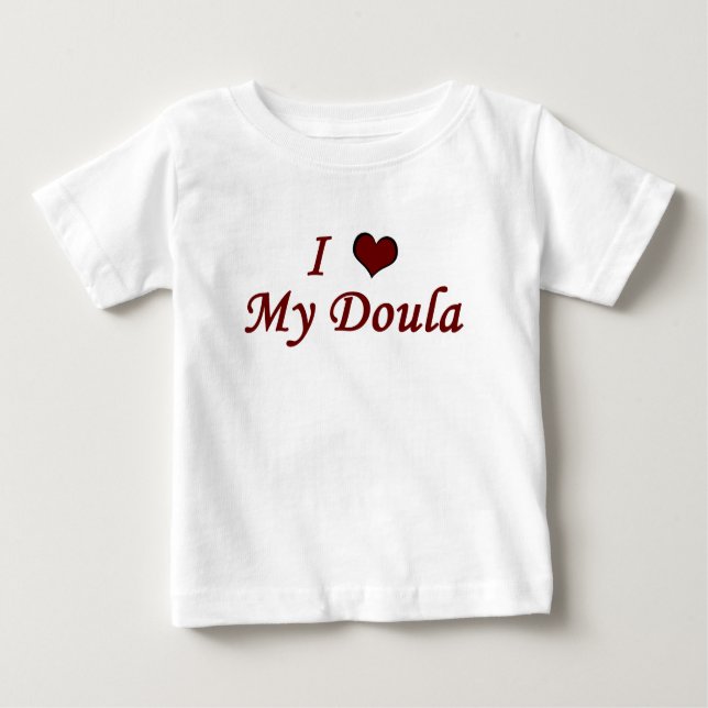Camiseta De Bebé Amo Mi Doula (Anverso)