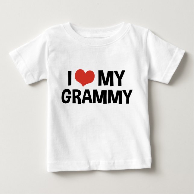 Camiseta De Bebé Amo Mi Grammy (Anverso)