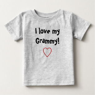 Camiseta De Bebé Amo mi Grammy