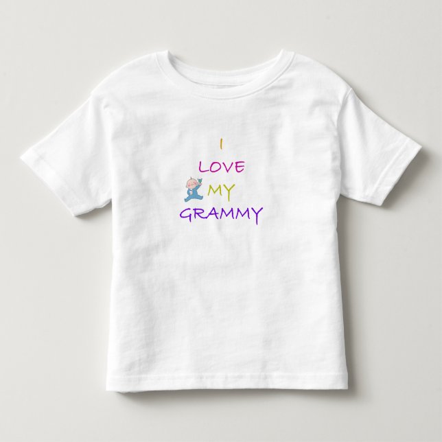 Camiseta De Bebé Amo Mi Grammy (Anverso)