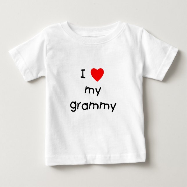 Camiseta De Bebé Amo mi Grammy (Anverso)