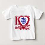 Camiseta De Bebé Amo mi gran corazón rojo - foto<br><div class="desc">Amo mi gran corazón rojo - foto</div>