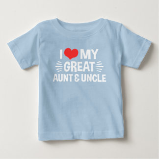 Camiseta De Bebé Amo Mi Gran Tía Y Mi Tío