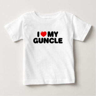 Camiseta De Bebé Amo mi Guncle.