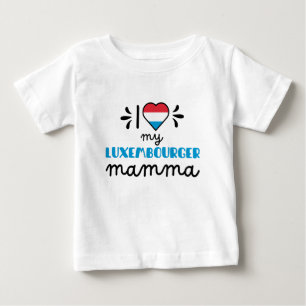 Camiseta De Bebé Amo mi mamá luxemburguesa linda