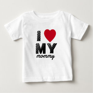Camiseta De Bebé Amo Mi Mami Cute